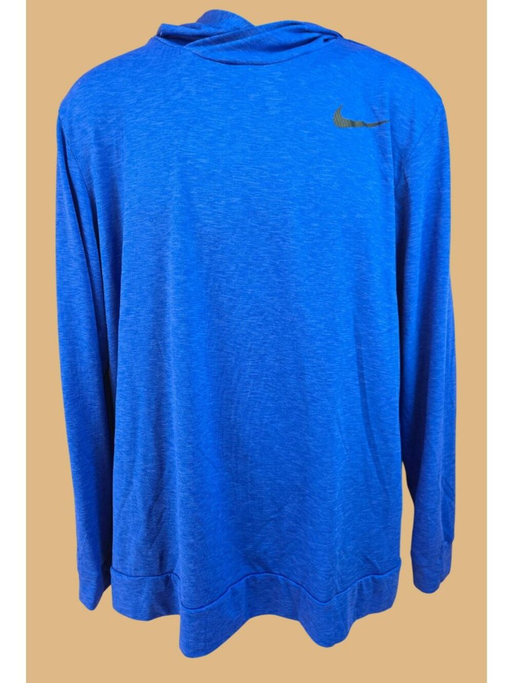 Nike Mens Blue Dri-Fit Long Sleeve Hoodie Pullover Large